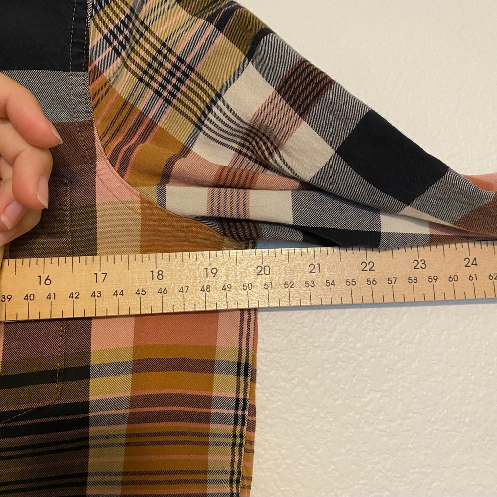 NWOT Madewell Cotton Classic Ex-Boyfriend Shirt in Seconda Plaid - Picture 13 of 15